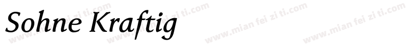 Sohne Kraftig字体转换